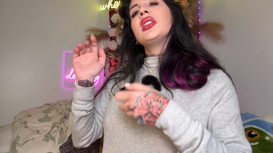 The Lana Ray – CEI JOI Fuzzy Sweater and Shot Glass